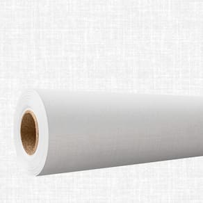 Papel de parede 3D Lavavel efeito tecido linho Branco Vinil Estampado Decorativo Quarto 9m