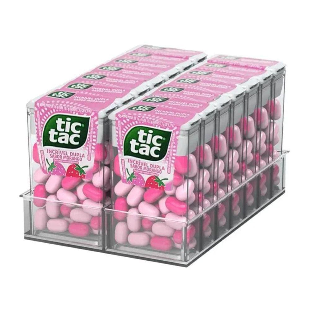 Pastilha Tic Tac Morango 14,5g C/ 14 Unid - 203g