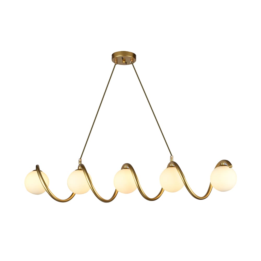 Lustre Pendente Taschibra Vigna Dourado 5XG9 Bivolt