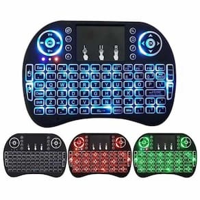 Mini Teclado Sem Fio Touchpad Universal Iluminacao Led