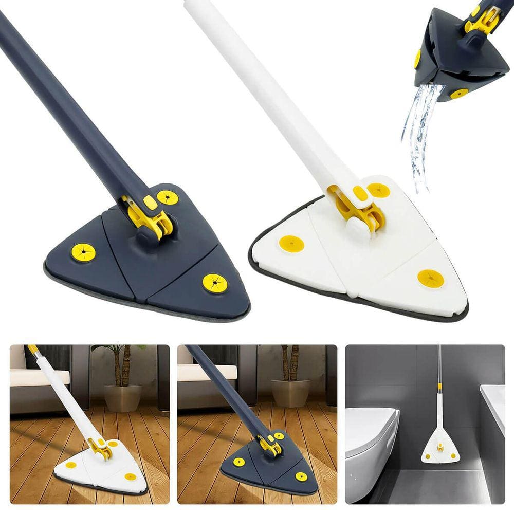 Esfregão de Limpeza Triangular Gira 360graus Desmontável