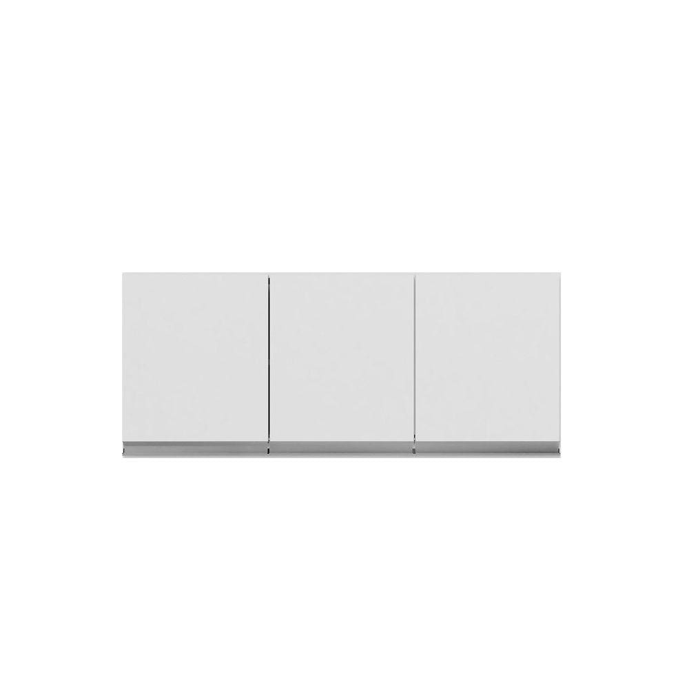 Aéreo Armário Andreia 120 cm 3 Portas Bco - AJL Móveis