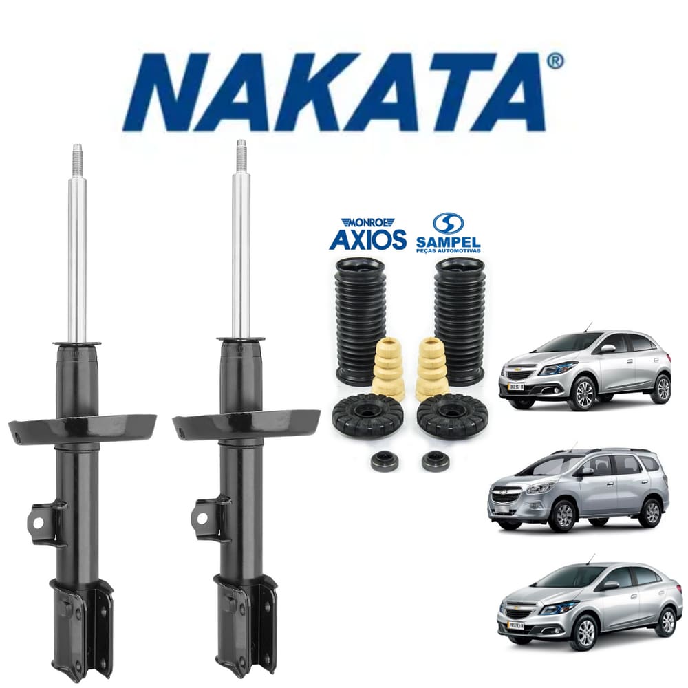Par Amortecedor Dianteiro Nakata Spin 2012 A 2014 + Kit Bat.