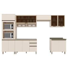 Cozinha Completa Connect 6 Peças com Torre Quente 2 Fornos - Móveis Henn