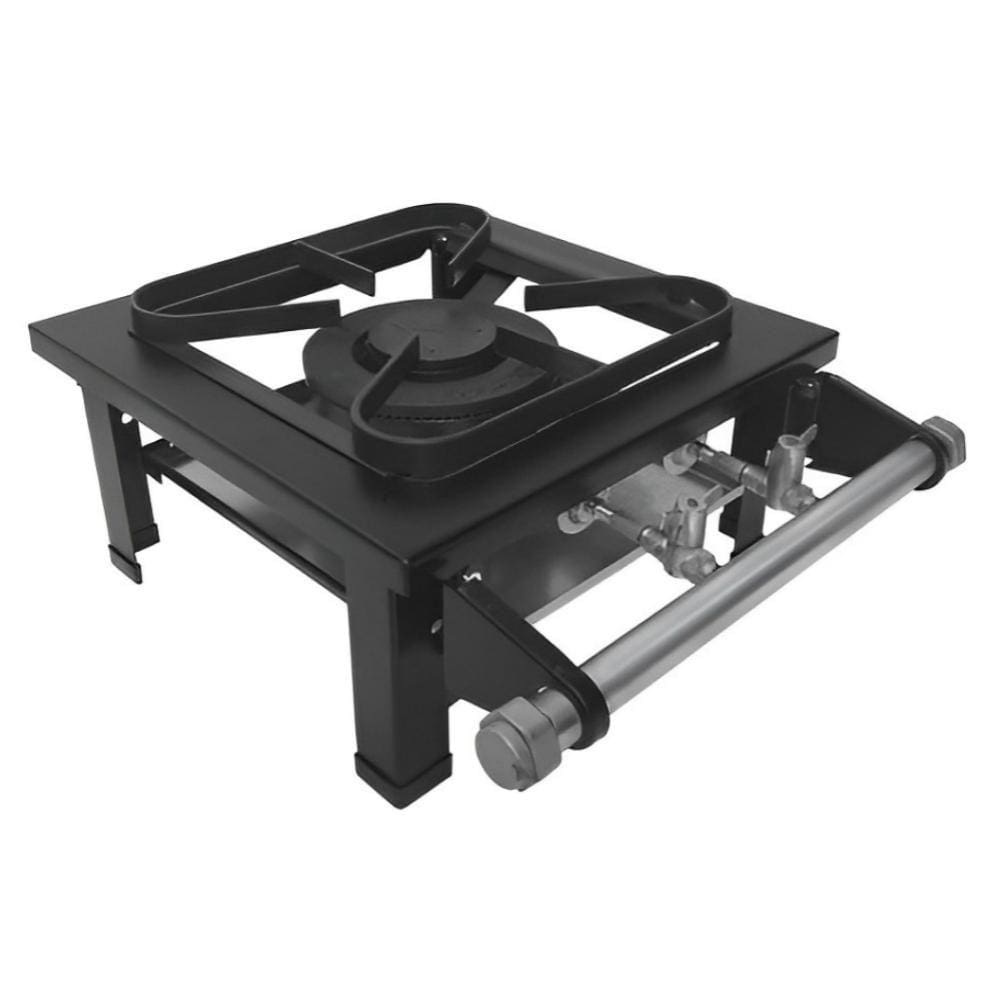 Fogareiro 1 Boca Queimador Duplo De Mesa Gás Natural Perfil 5Cm Metalmaq