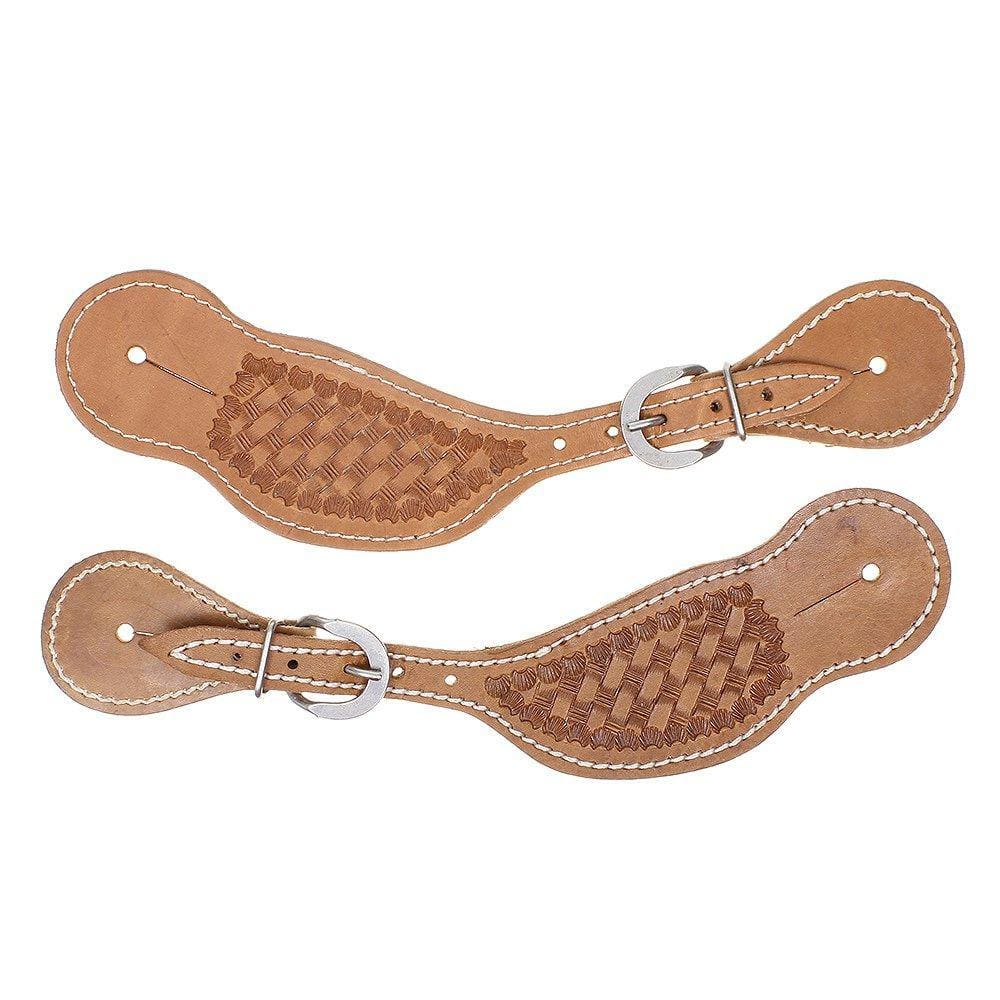 Correia de Espora em Couro Natural com Óleo Balaio Bronc-Steel 29266