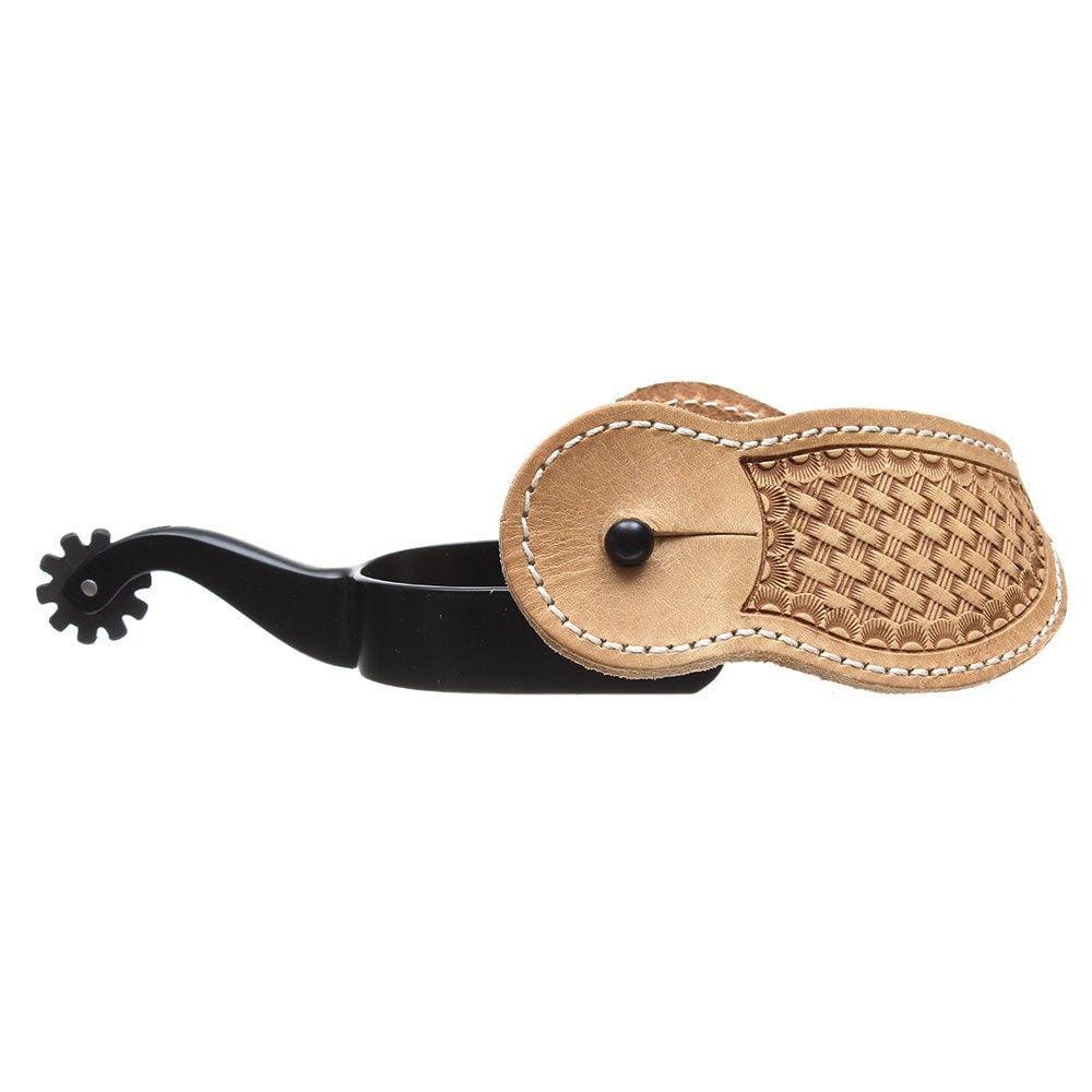 Espora com Roseta de 10 Pontas com Correia de Couro Bronc-Steel 32785