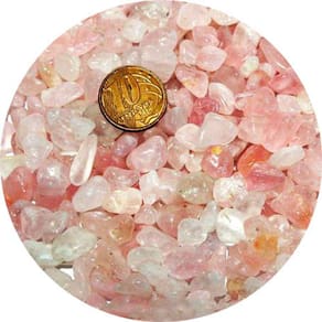 Quartzo Rosa Pedra Rolada Natural Pequeno Pacote 500Gr