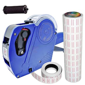 Kit10 Rolo Etiquetas+etiquetadora Marcador D Preço Vermelho