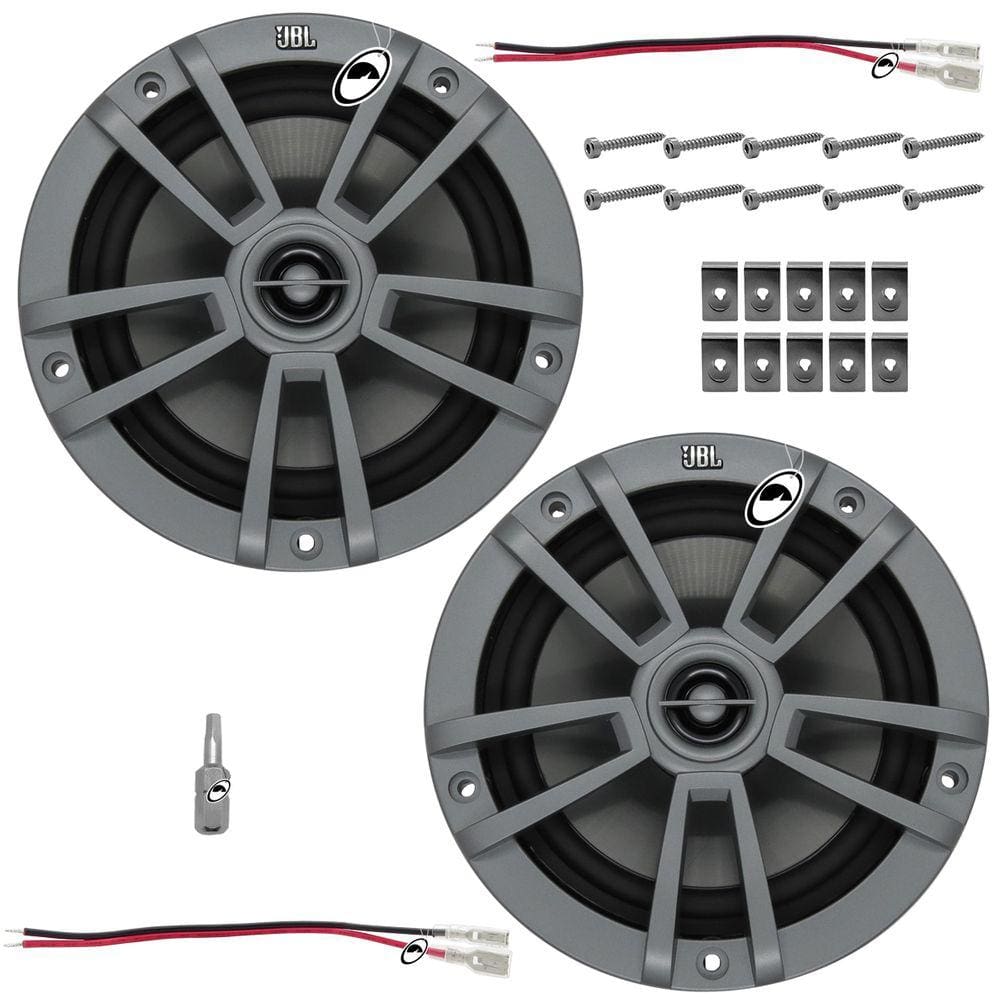Par Alto Falante Marítimo JBL Cinza 6,5&quot; Polegadas Stage Marine 120W RMS
