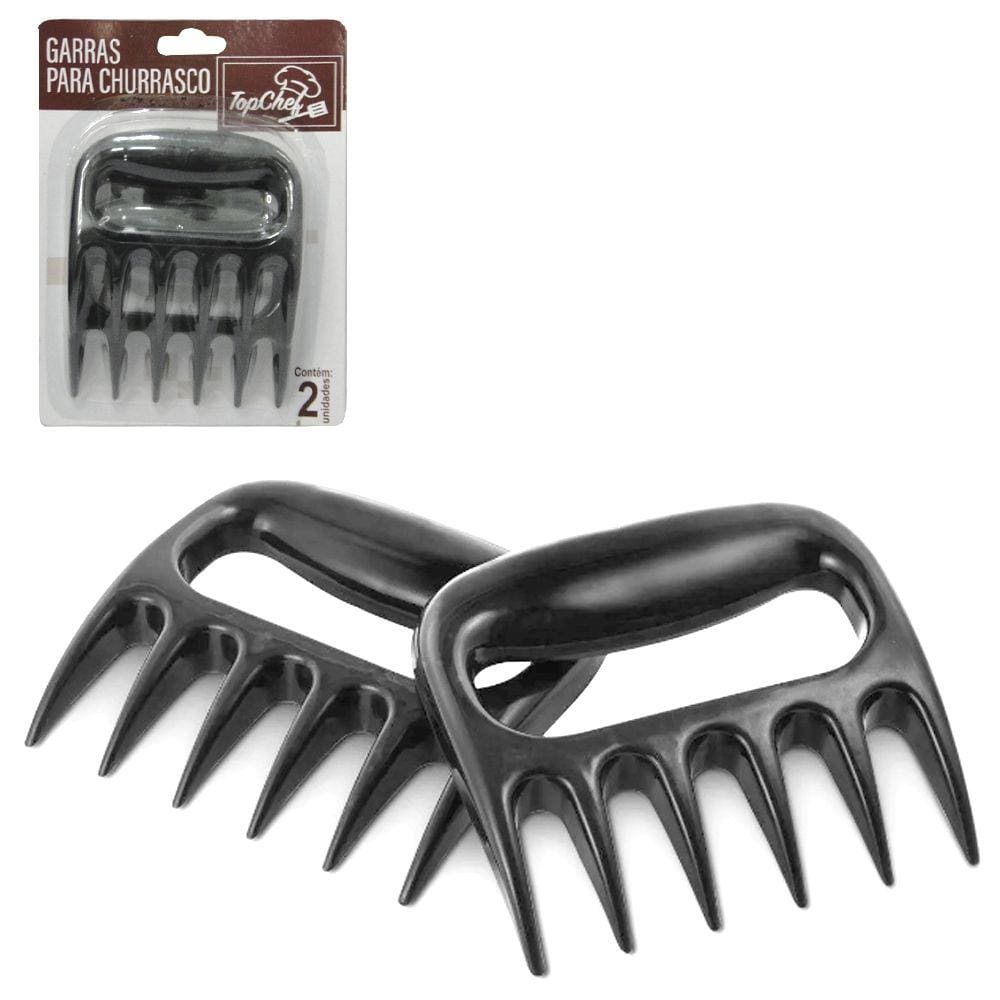 Desfiador de Carne Garra Urso 2 Peças Preto