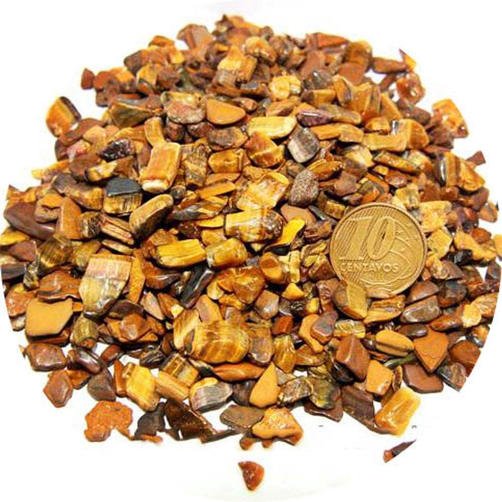 500gr Olho de Tigre Indiano Rolado P Pedra 10mm Classe A