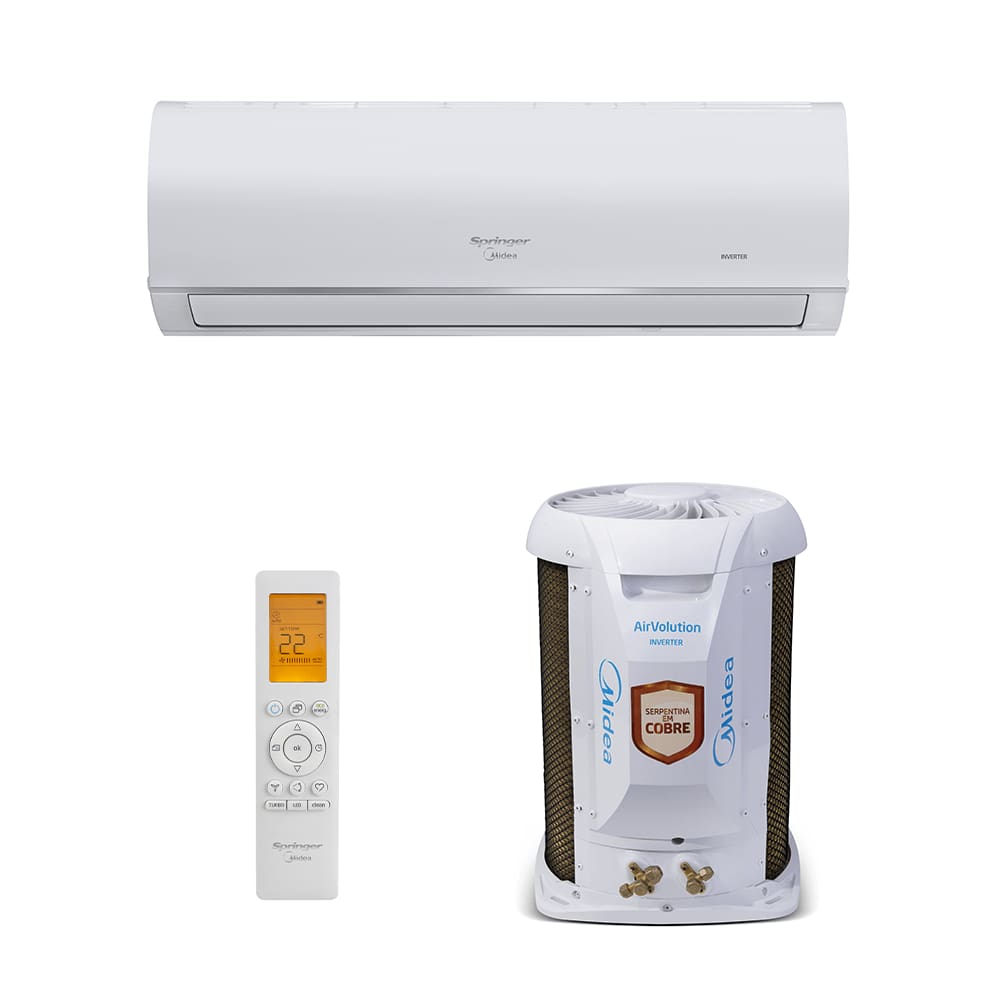Ar Condicionado Split 18000 Btu Frio Airvolution Connect - Inverter - Springer Midea - 220v - 42afvci18s5
