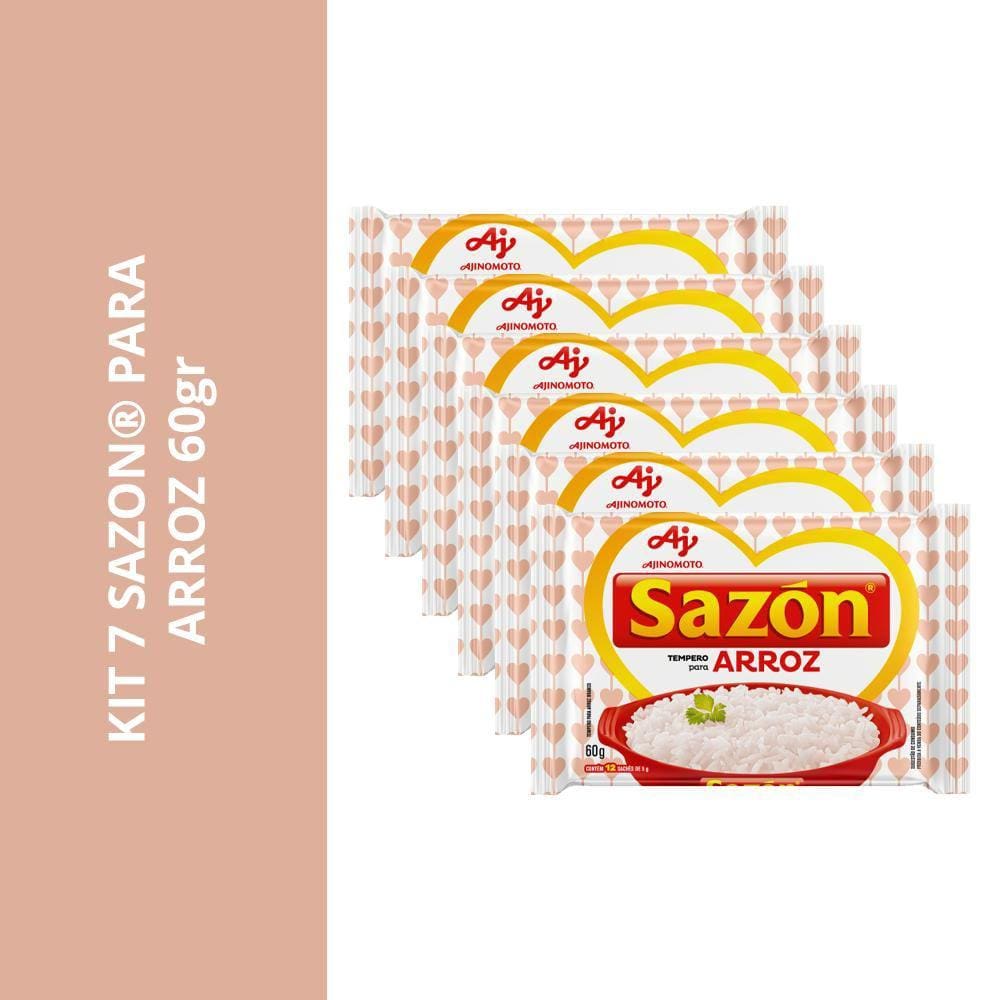 Kit 7 Sazon Para Arroz 60Gr