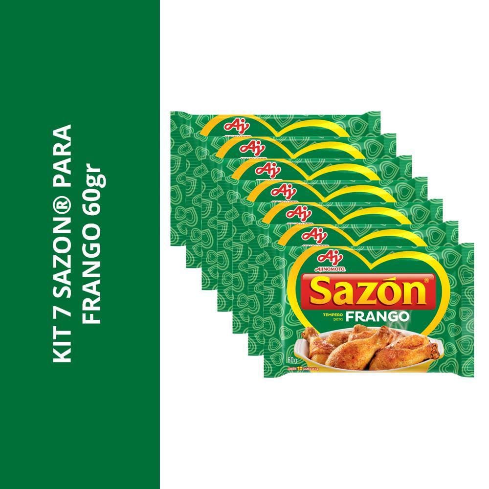 Kit 7 Sazon Para Frango 60Gr