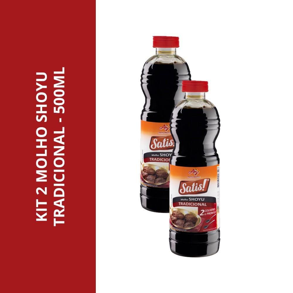 Kit 2 Molho Shoyu Tradicional - 500Ml