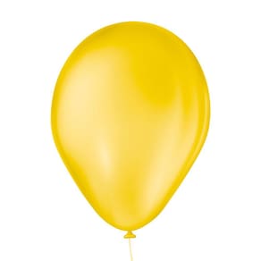 Balão São Roque Amarelo Sol Liso 7 Polegadas - 50 unidades