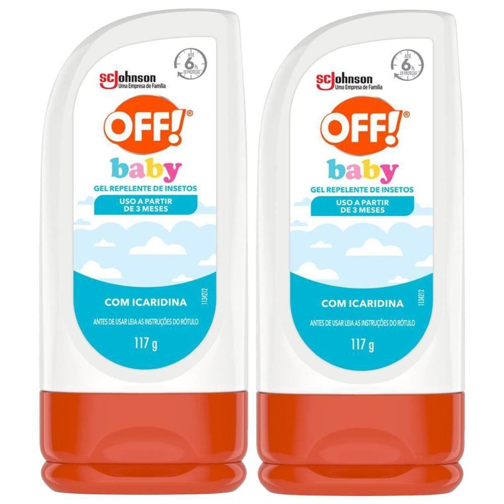 Kit 2 Repelente de Insetos Gel Baby Off! 117g