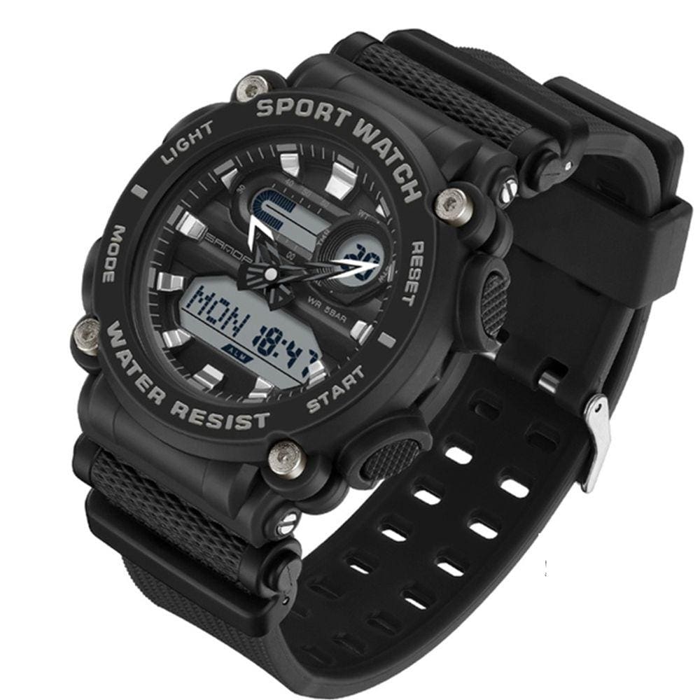 Relógio de pulso militar esportivo digital 3139 À Prova D `Água