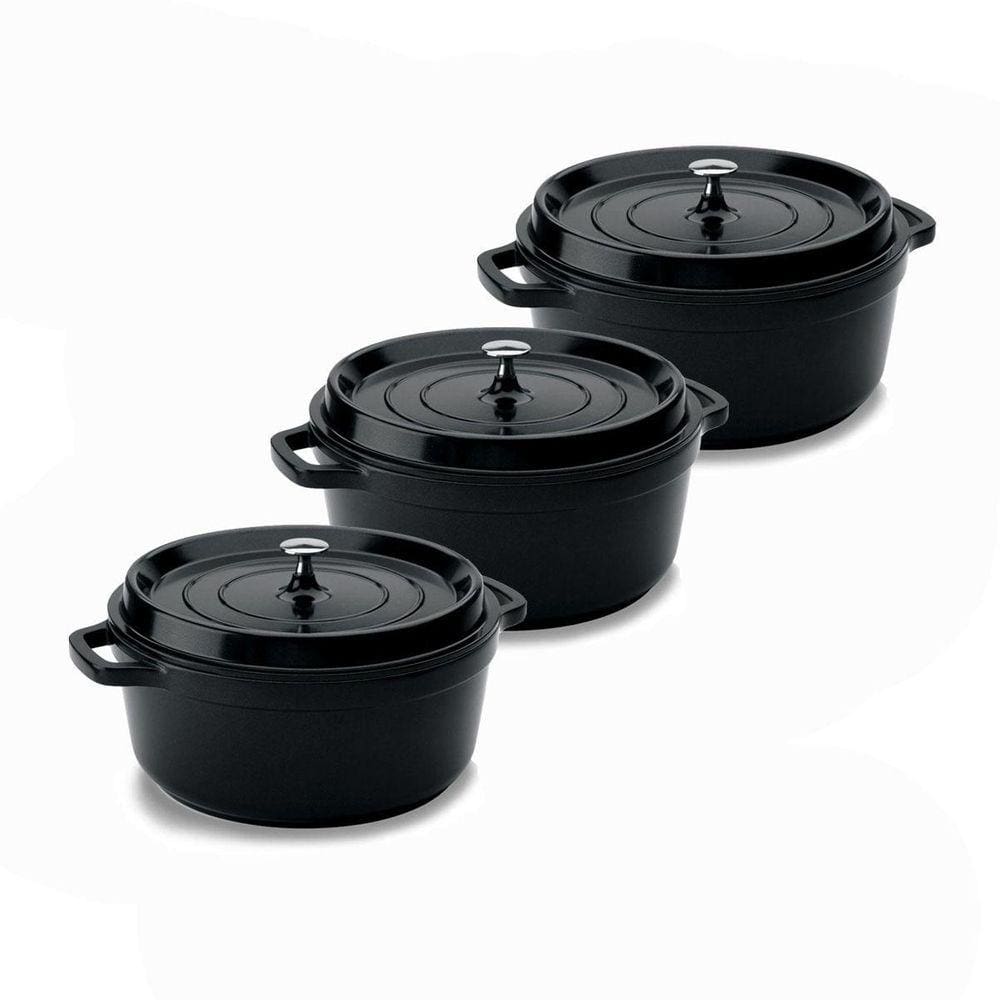 Kit Conjunto Caçarola Hercules Cerâmica 2,4L  3 Unidades