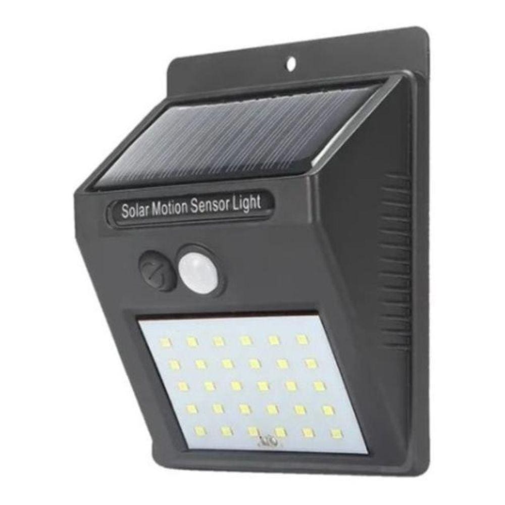 Luminária Solar com Sensor de Presença Automático 30 LED