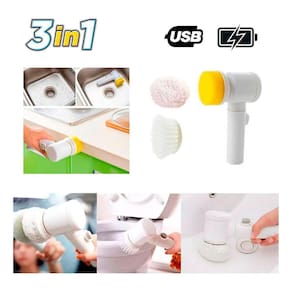 Escova 3em1 Elétrica Limp Magic Brush - Sem Fio