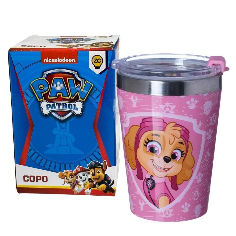 Copo Snap Inox Parede Dupla Skye Patrulha Canina - ZC 300ml