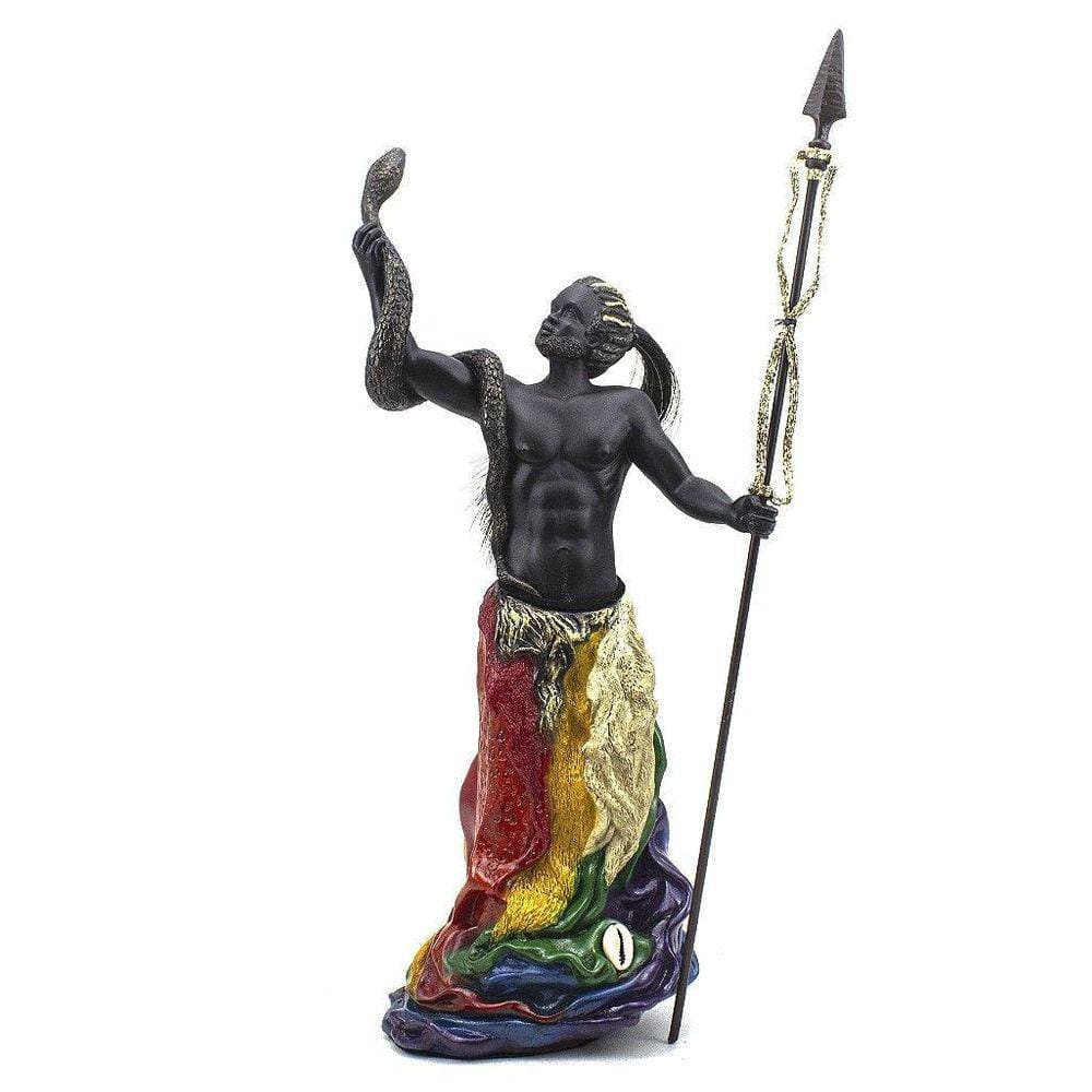Escultura Oxumaré MM Luxo Resina 38 cm - Imagem