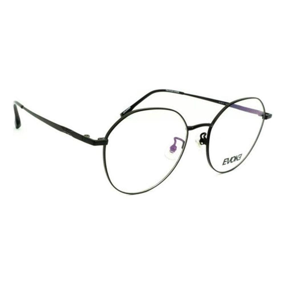 Óculos Armação Evoke DX111T 09A Unisex Titanium Preto 51mm