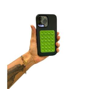 Suporte Ventosa Silicone Celular - Verde | Universal