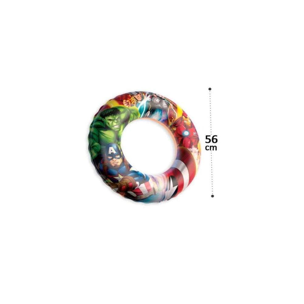 Boia Circular Inflável 56cm Infantil Avengers Marvel Etilux