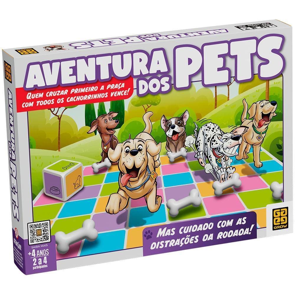 Pets Saíram Para Passear - Jogo de Tabuleiro  2-4 Jogadores