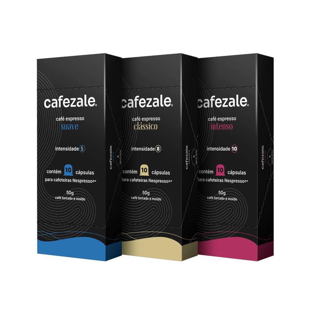 Cápsulas Cafezale Nespresso - 30 Unidades - Diversos Sabores