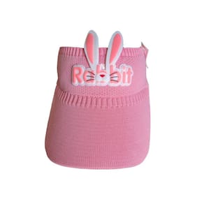 Boné Viseira Tricô Elástico Rosa - Infantil