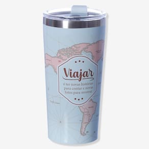 Copo Térmico 500ml Aço Inox Hermético | 8h Gelado, 4h Quente