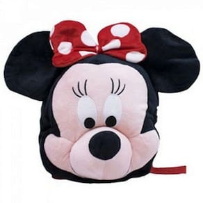 Mochila Infantil Preto Minnie Pelúcia: Disney