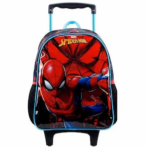 Mochila de Rodinhas Infantil - 16 - Marvel - Homem-Aranha X2 - Xeryus