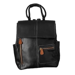 Mochila Bolsa Blogueira Feminina De Couro Com Alça De Mão  T