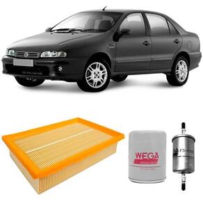 Kit Filtro Ar Óleo Combustível Fiat Marea 98 A 2007 Gasolina