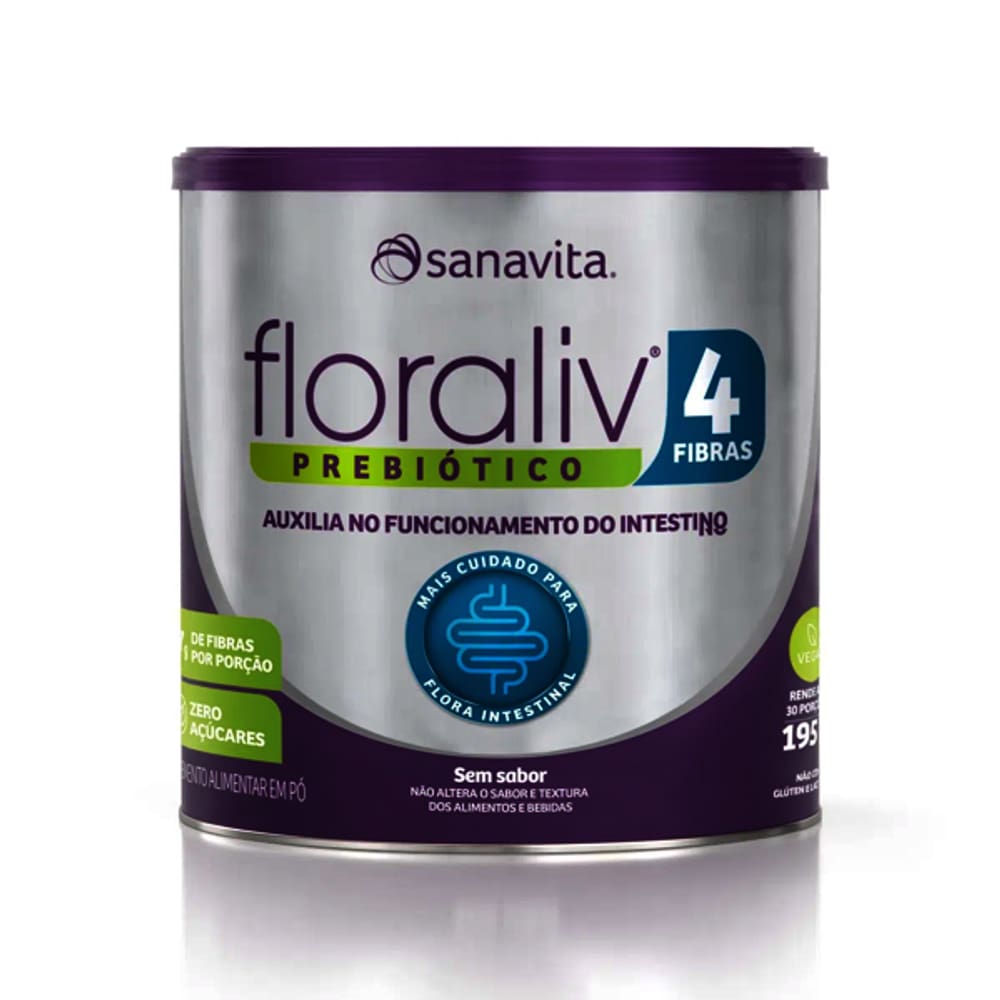 Floraliv 4 fibras 195g - Sanavita