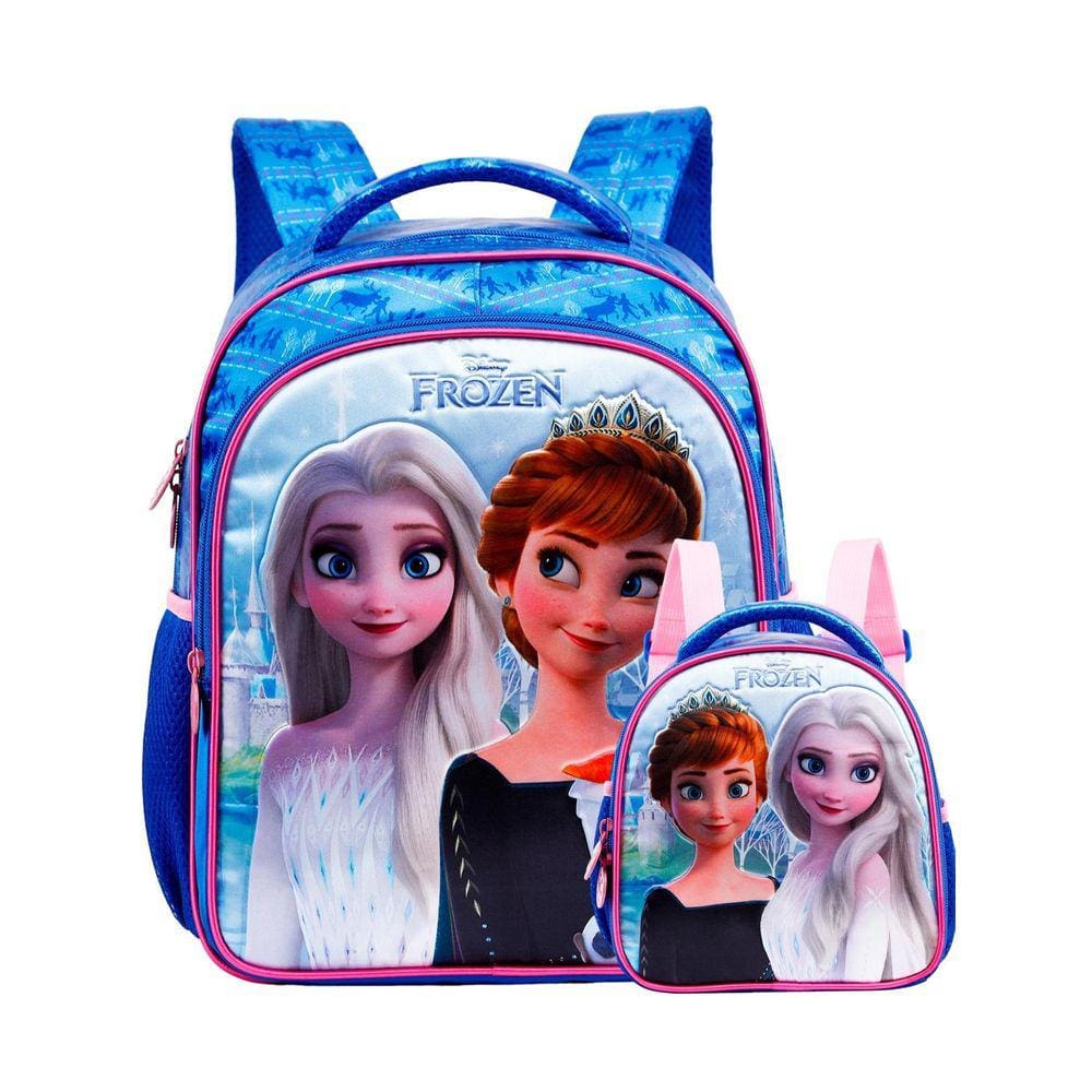 Mochila PVC/Poliéster - Bolso Laterais/Frontais - 44x30x15cm