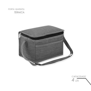 Bolsa Térmica Porta Marmita 4L Cinza | Conserva Refeições