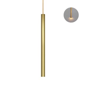 Pendente Cilíndrico 60cm Alumínio Preto Fosco