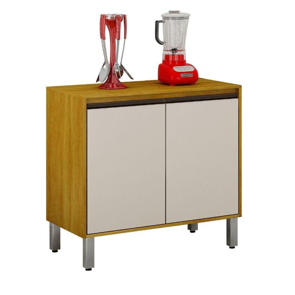 Balcão Para Cozinha 2 Portas Eduarda CHF Cinamomo/Off White