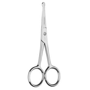 Tesoura Pelos e Unhas Bebês Profissional Ponta Redonda 4" Inox Tramontina