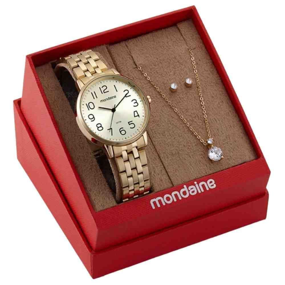 Relógio Mondaine Dourado - Analógico, Aço Inox, 5 ATM