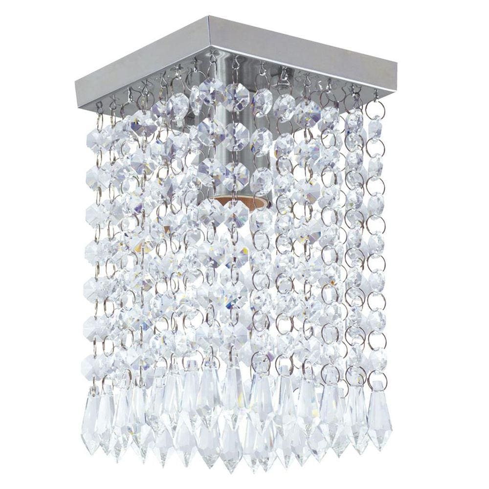 Lustre Clearcrilic Aurora de Cristal Acrilico Quadrado
