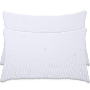 Kit 2 Protetor Impermeável de Travesseiro 100% Silencioso de Malha Premium 50x70cm - BF Colchões