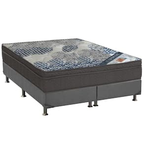 Cama Box King: Colchão Molas Ensacadas Ortobom SuperPocket ISO Firme + Base CRC Suede Gray(193x203)