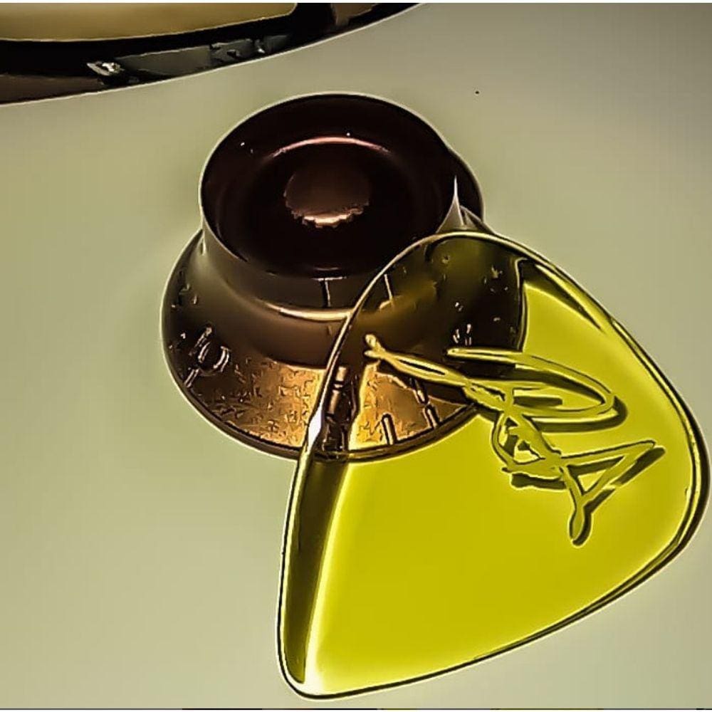 10 PEÇAS - Palheta para guitarra / baixo 2 mm em acrílico